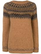 Liu Jo Round Neck Jumper - Brown