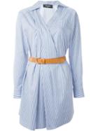 Dsquared2 'stacey' Striped Shirt Dress, Women's, Size: 40, Blue, Cotton