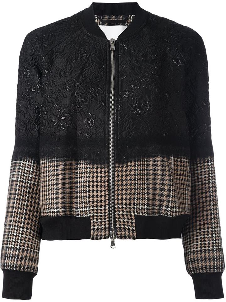 3.1 Phillip Lim Floral Cloqué Bomber Jacket