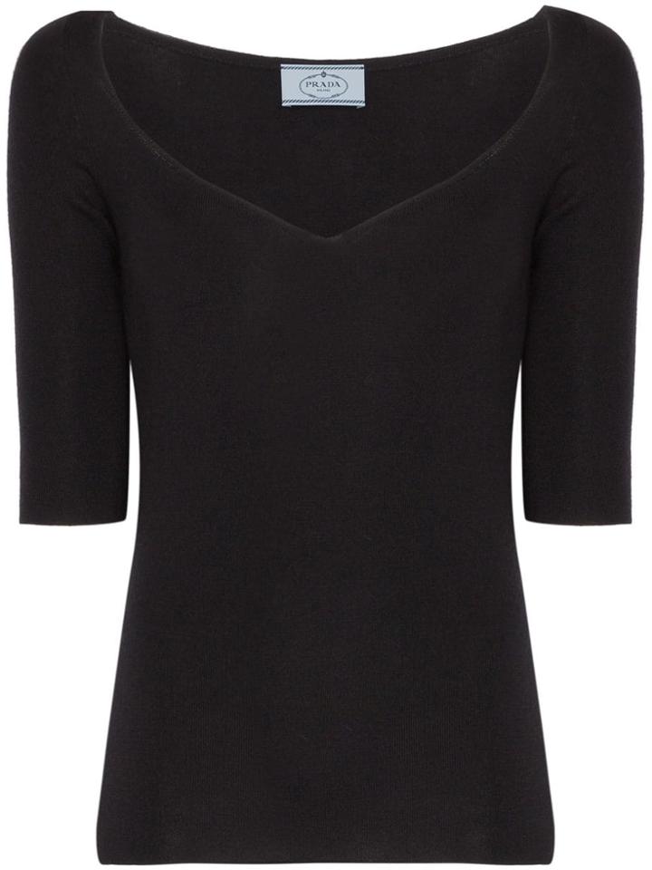 Prada Silk And Cashmere Sweater - Black