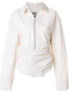 Jacquemus Overlap Waist Shirt - Nude & Neutrals