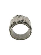Tobias Wistisen Double Edge Stones Ring - Metallic