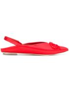 Simone Rocha Slingback Style Ballerinas - Red