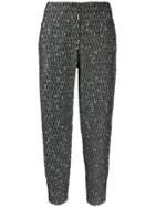 Chanel Pre-owned Bouclé Cropped Trousers - Black