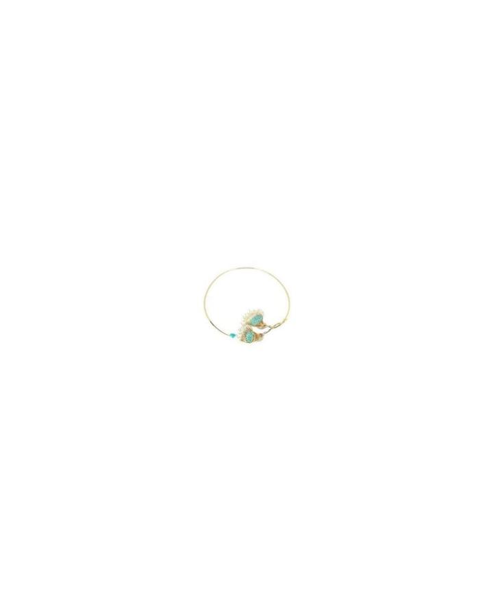 Fashion Concierge Vip Turquoise And Diamond Choker Necklace 18k Gold -