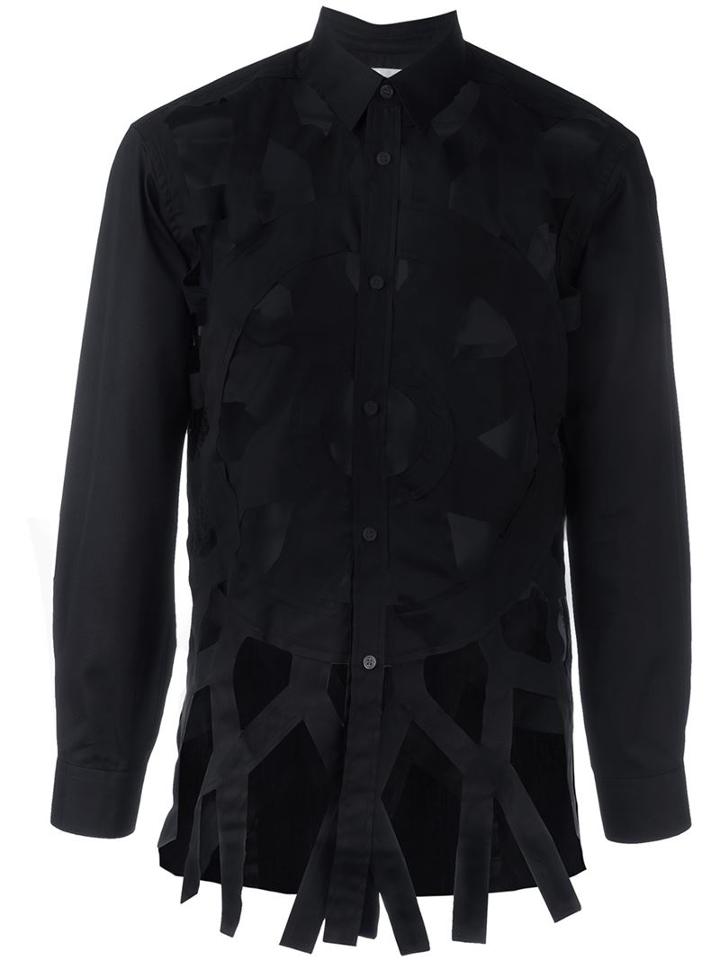 Comme Des Garçons Shirt Cut-out Front Shirt