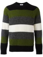 Ami Paris Raglan Sleeves Crewneck Sweater - Multicolour