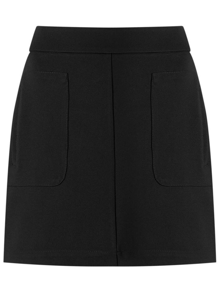 Lilly Sarti Straight Skirt, Women's, Size: 40, Black, Elastodiene/polyester