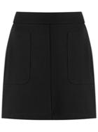 Lilly Sarti Straight Skirt, Women's, Size: 40, Black, Elastodiene/polyester