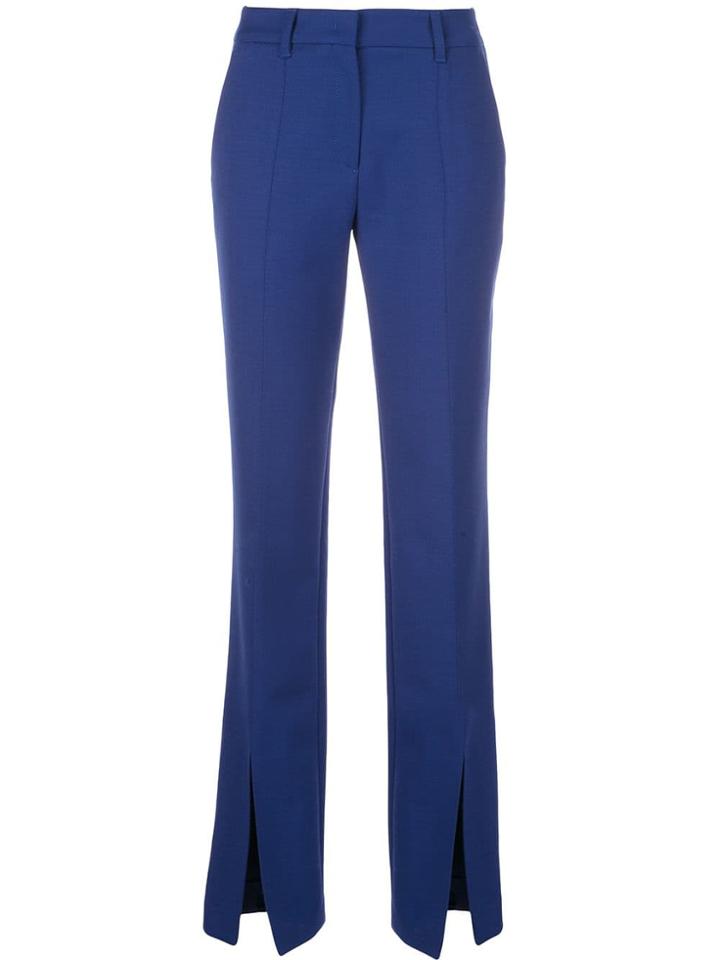 Gabriela Hearst Slit Cuffs Trousers - Cobalt