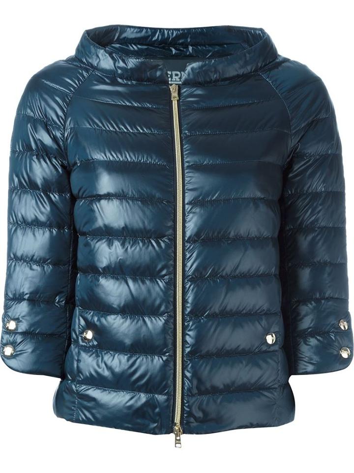 Herno Padded Jacket, Women's, Size: 42, Blue, Polyamide/feather Down