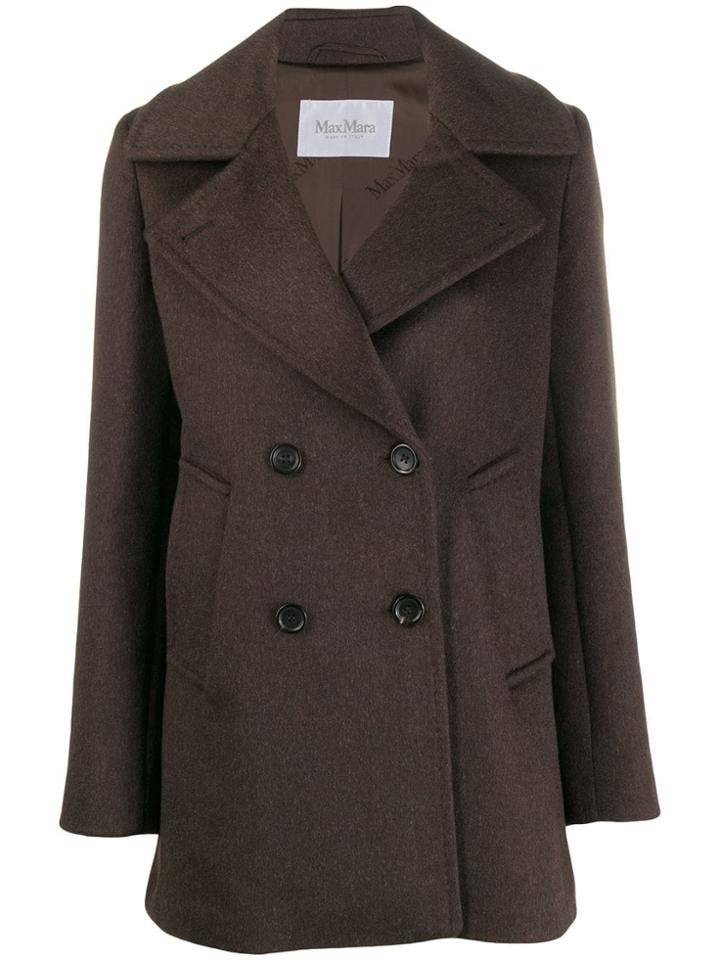 Max Mara Single-breasted Coat - Brown