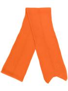 Cédric Charlier Classic Knitted Scarf - Yellow & Orange