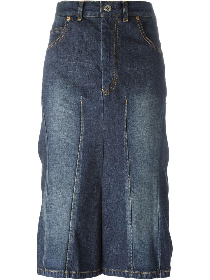 Junya Watanabe Comme Des Garçons Drop-crotch Culottes, Women's, Size: 4, Blue, Cotton