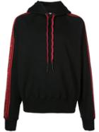 Palm Angels Logo Tape Hoodie - Red