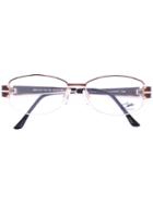Cazal - Enamelled Oval Frame Glasses - Women - Acetate/titanium - 52, Grey, Acetate/titanium