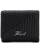 Karl Lagerfeld K/signature Quilted Wallet - Black