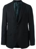 Etro Two Button Blazer, Men's, Size: 48, Blue, Silk/cotton/viscose/wool