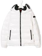 Ai Riders On The Storm Kids Teeen Structured Hood Jacket - White
