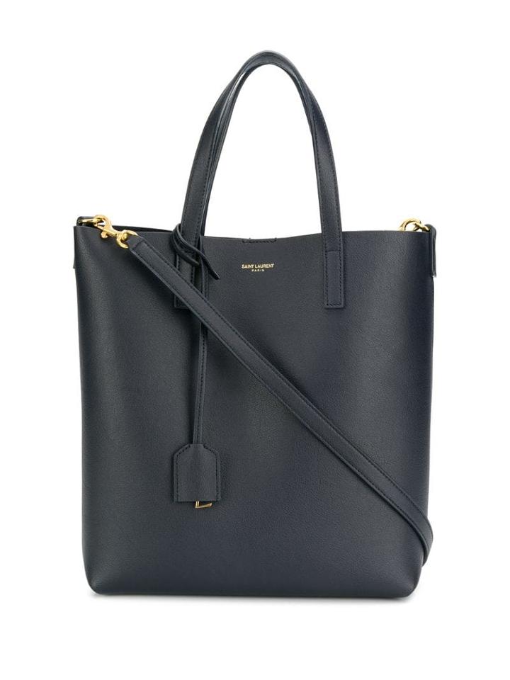 Saint Laurent Small Logo Stamp Shopper - Blue
