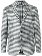 Tagliatore - Checked Blazer - Men - Cotton/linen/flax/polyamide/polyacrylic - 48, Blue, Cotton/linen/flax/polyamide/polyacrylic