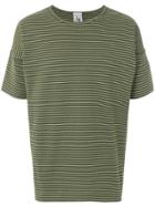 S.n.s. Herning Striped Fitted T-shirt - Green