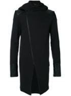 Unconditional - Paneled Detail Hooded Jacket - Men - Cotton - M, Black, Cotton