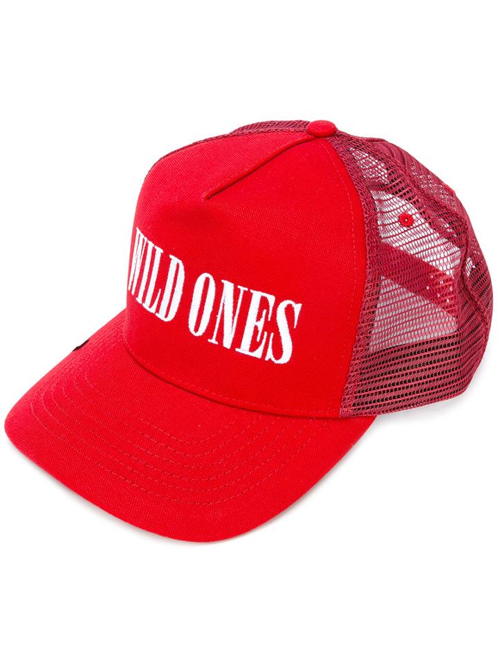 Amiri - Star Patch Cap - Men - Cotton/leather/polyester/tencel - One Size, Red, Cotton/leather/polyester/tencel