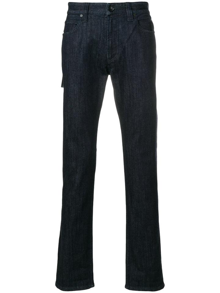 Giorgio Armani Stretch Straight Leg Jeans - Blue