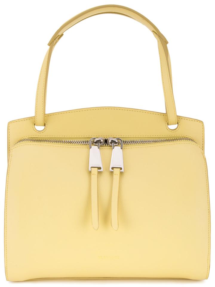 Jil Sander Double Zip Shoulder Bag - Yellow & Orange