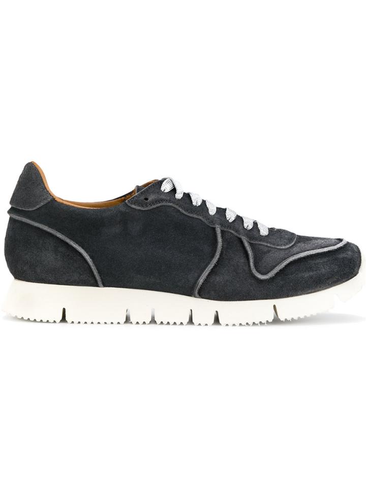 Buttero Stitch Detail Sneakers - Blue