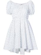 Caroline Constas - Bardot Mini Dress - Women - Cotton - M, White, Cotton