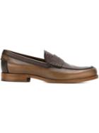 Tod S Classic Loafers, Men's, Size: 8.5, Brown, Leather/rubber