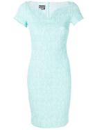Boutique Moschino Textured Fitted Dress - Green