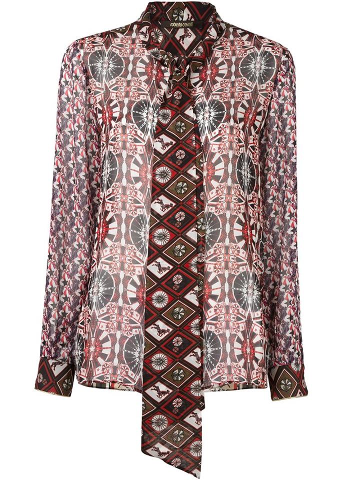 Roberto Cavalli Kaleidoscopic Print Blouse