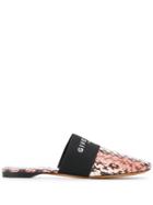 Givenchy Logo Trim Mules - Pink