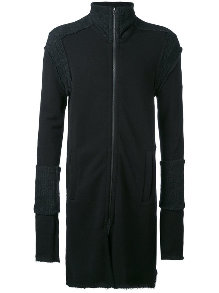 Lost & Found Ria Dunn Zipped Long Cardigan - Black