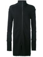 Lost & Found Ria Dunn Zipped Long Cardigan - Black