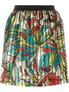 I'm Isola Marras Floral Print Skirt, Women's, Size: 42, Black, Cotton/polyester/acetate/other Fibres
