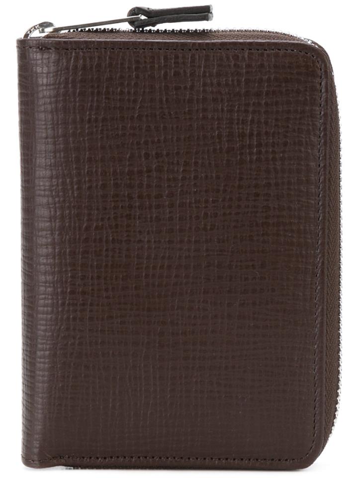 Maison Margiela Contrast Zipped Wallet - Brown