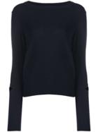 Stefano Mortari Cut Out Slim-fitted Pullover - Blue