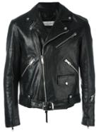 Golden Goose Deluxe Brand Golden Biker Jacket, Men's, Size: Medium, Black, Cotton/calf Leather/viscose