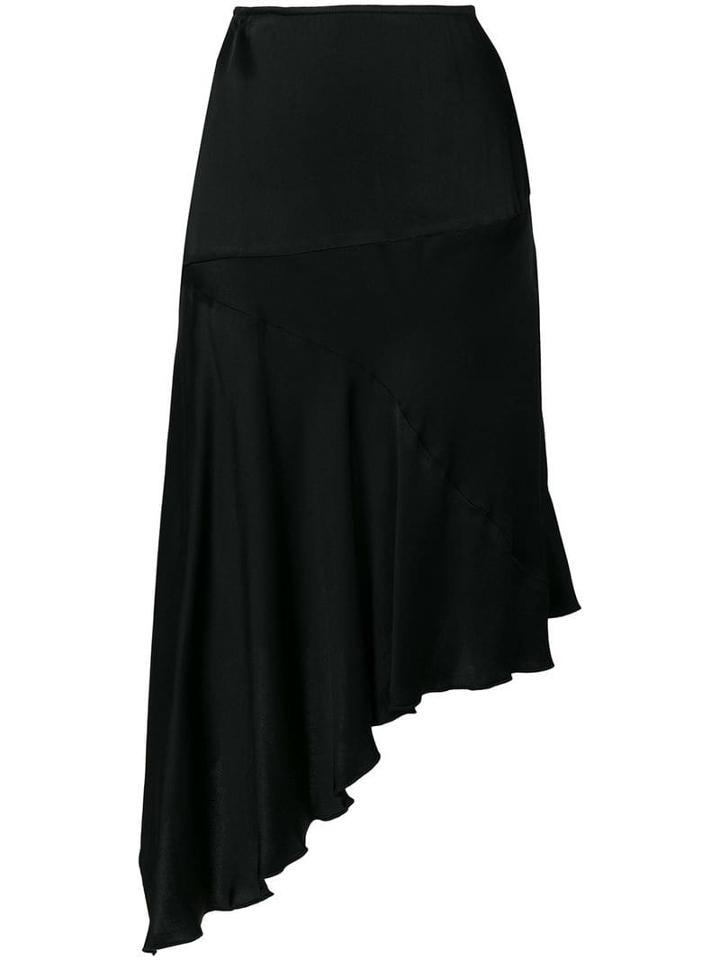 Romeo Gigli Pre-owned Fluid Asymmetric Skirt - Black