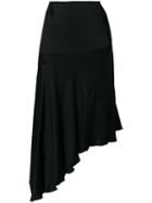 Romeo Gigli Pre-owned Fluid Asymmetric Skirt - Black