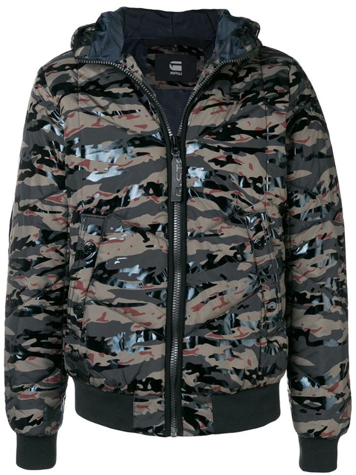 G-star Raw Camouflage Puffer Jacket - Green