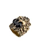 Gucci Lion Head Ring With Swarovski - Gold