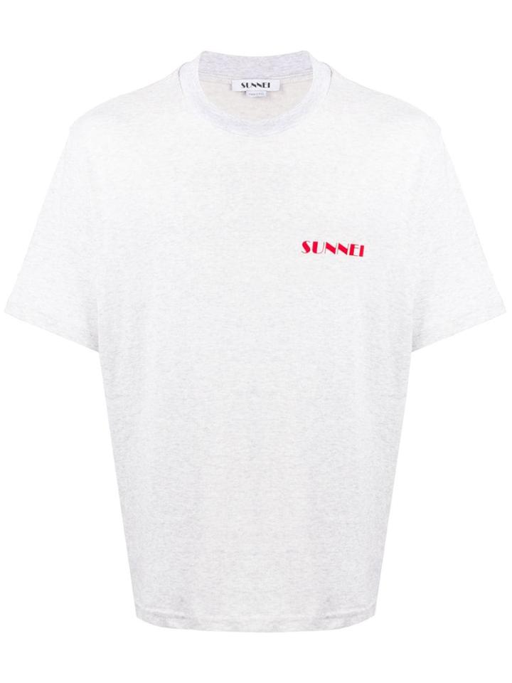 Sunnei Logo Print T-shirt - Grey