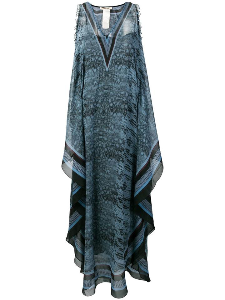 Roberto Cavalli Shoulder Cutout Dress - Blue