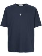 Stone Island Logo Embroidered T-shirt - Blue