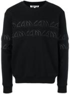 Mcq Alexander Mcqueen Logo Embroidered Sweatshirt - Black